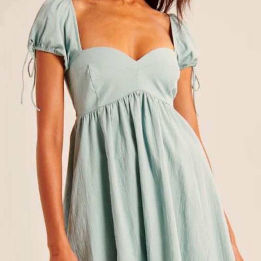 Abercrombie & Fitch Babydoll Puff Sleeve Sundress
